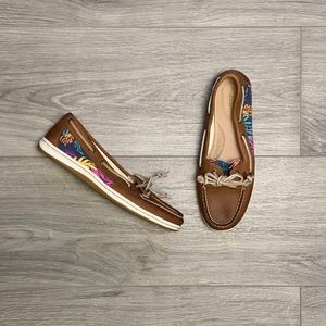 Sperry Women’s Top-Sider Firefish Seaweed Boat Shoe/Linen Blue